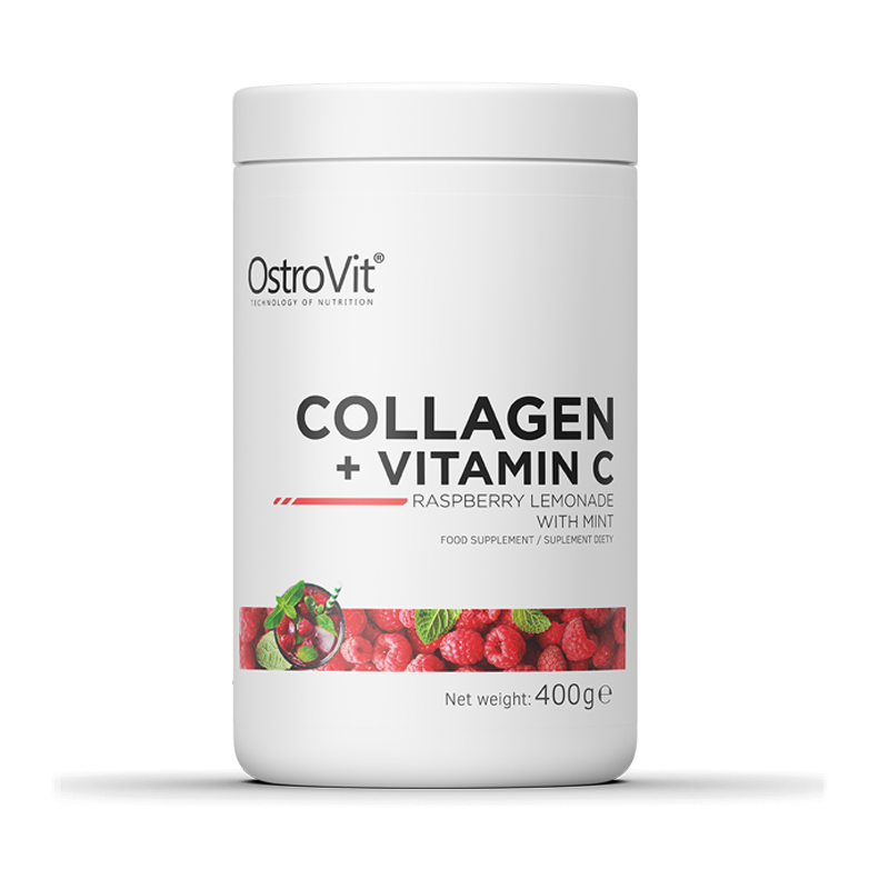 OstroVit Colagen + Vitamina C Zmeura 400g