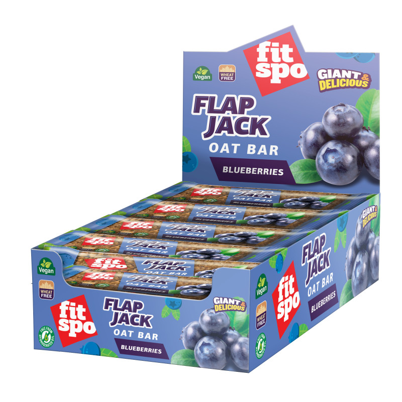 Cutie 12 Batoane din Ovăz FitSpo Flapjack Oat Bar 80g